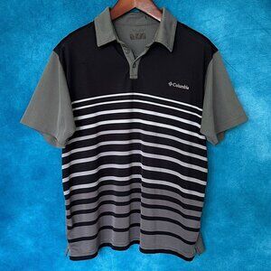 Stripey Columbia Omni-Wick Men's Polo